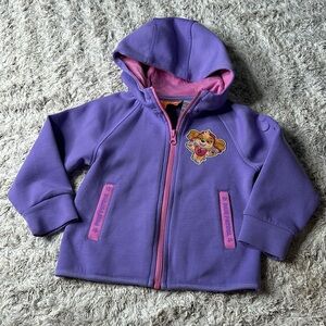 🎀3T vintage purple and pink nickelodeon paw patrol zip up jacket